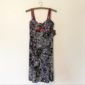 Madison Leigh Floral Dress Black & White